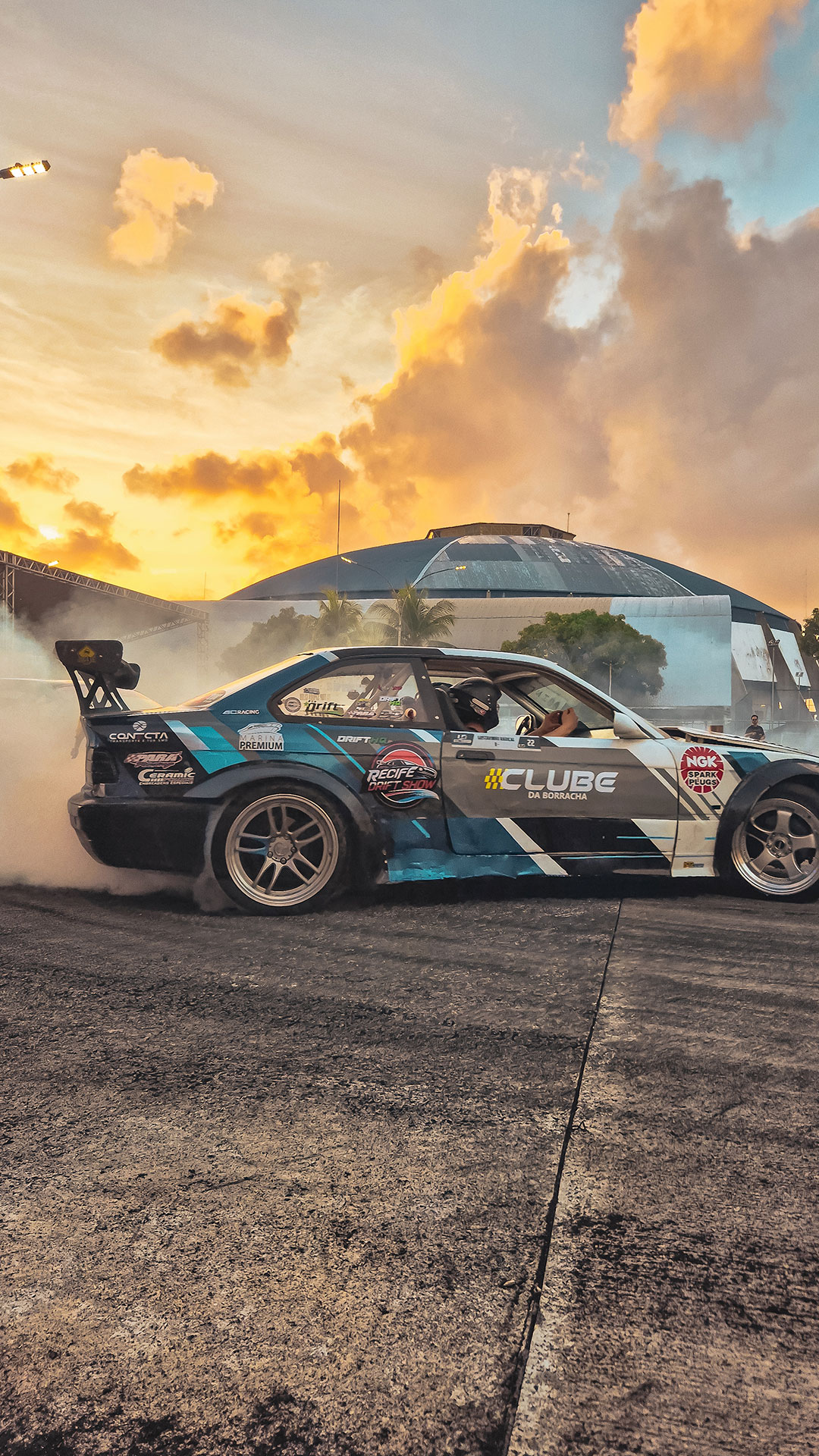 Manobra e técnica de drift no evento de Recife
